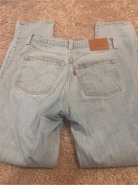 Levi's womens Light Blue Relaxed Straight Jeans